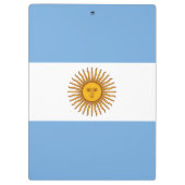 Porte-bloc Drapeau patriotique argentin (Dos)