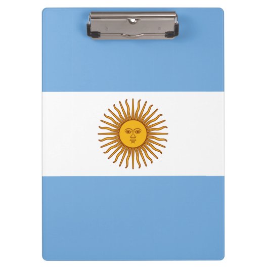 Porte-bloc Drapeau patriotique argentin (Devant)