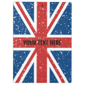 Porte-bloc Drapeau personnalisé du Royaume-Uni (Dos)