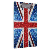 Porte-bloc Drapeau rouge bleu blanc brillant parties scintill (Swatch)