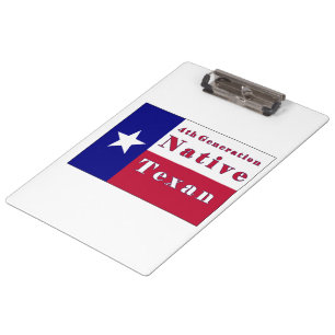 Porte-bloc Drapeau texan natif de 4e génération