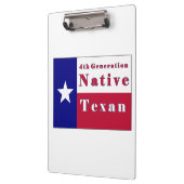 Porte-bloc Drapeau texan natif de 4e génération (Gauche)