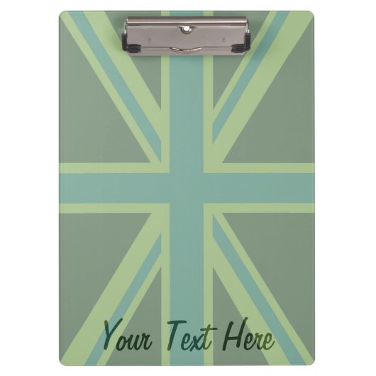 Porte-bloc Drapeau vert Union Jack (Devant)