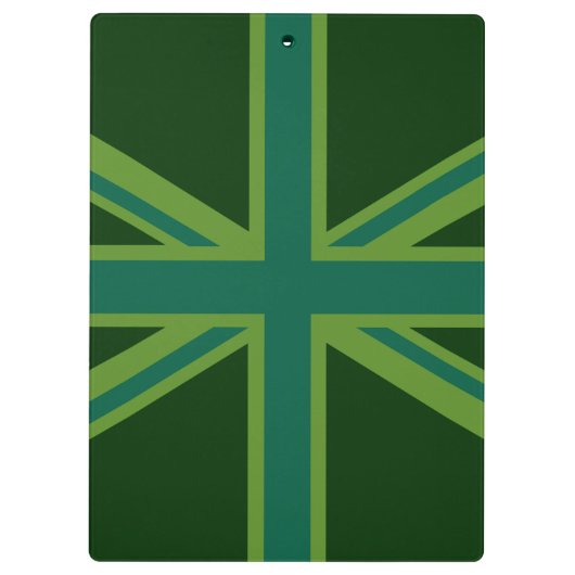 Porte-bloc Drapeau vert Union Jack (Dos)