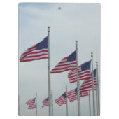 Porte-bloc Drapeaux américains au Monument de Washington (Dos)