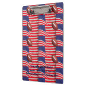 Porte-bloc Drapeaux américains patriotiques, Nom de l'entraîn (Gauche)