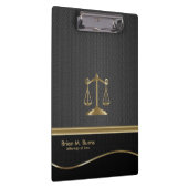 Porte-bloc Droit | Scales de justice | Avocat - Or et Noir (Swatch)