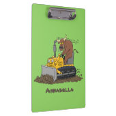 Porte-bloc Drôle bulldozer de conduite de taureaux (Swatch)