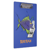 Porte-bloc Drôle caricature de poisson de pêcheur (Swatch)