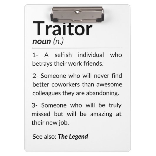 Porte-bloc Drôle collègue d'adieu, collègue quittant son empl (Devant)