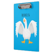 Porte-bloc Drôle curieuse dessin animé d'oie domestique (Gauche)