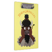 Porte-bloc Drôle dessin animé de bison de buffle (Swatch)