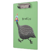 Porte-bloc Drôle dessin animé d'oiseau de Guineafowl (Gauche)