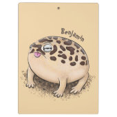 Porte-bloc Drôle dessin de grenouille à pluie dans le désert (Dos)