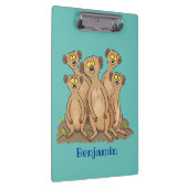 Porte-bloc Drôle dessin de la famille meerkat (Swatch)