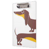 Porte-bloc Drôle mignon dachshund pour parent chien long (Gauche)