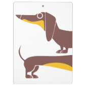 Porte-bloc Drôle mignon dachshund pour parent chien long (Dos)