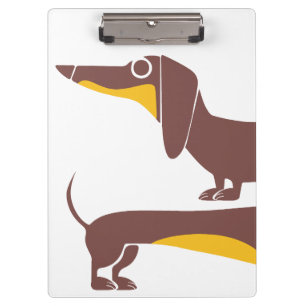 Porte-bloc Drôle mignon dachshund pour parent chien long