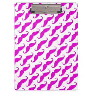 Porte-bloc Drôle motif de moustache de néon rose tendance