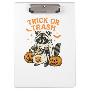 Porte-bloc Drôle Raccoon Trick ou Trash Halloween
