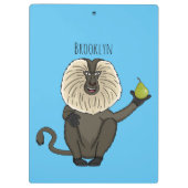 Porte-bloc Drôle singe-singe macaque à queue de lion (Dos)