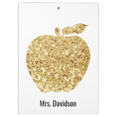 Porte-bloc Du bureau de l'or personnalisé par professeur (Dos)