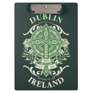 Porte-bloc Dublin Irlande Croix Celtique Irlandaise