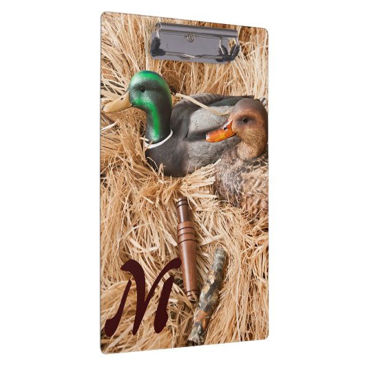 Porte-bloc Duck Call Mallard Drag Monogram Première carte à c (Swatch)