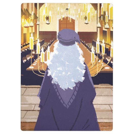 Porte-bloc Dumbledore Parlant dans la grande salle Hogwarts (Dos)