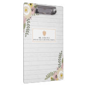 Porte-bloc Dusty Floral Grey Porte - bloc enseignant (Swatch)