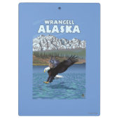 Porte-bloc Eagle chauve plongeant - Wrangell, Alaska (Dos)