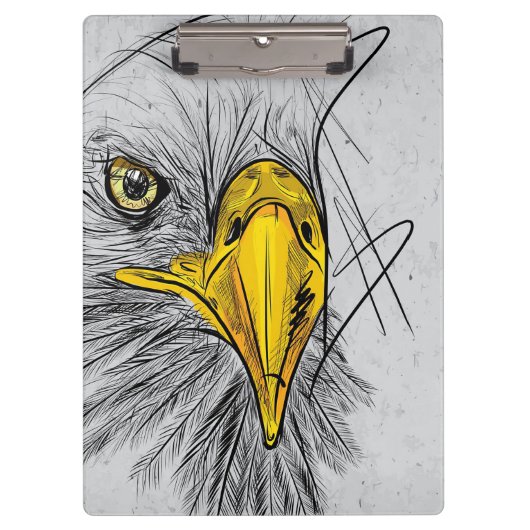 Porte-bloc Eagle Sketch Face Wall Art (Devant)