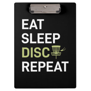 Porte-bloc Eat Sleep Disk Golf Répéter