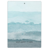 Porte-bloc Eau bleu mer Abstraite (Dos)