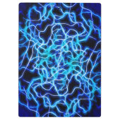 Porte-bloc Éclair électrique néon bleu Tesla Coil (Dos)