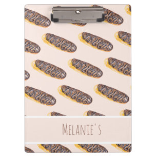 Porte-bloc Éclairs Donuts Aquarelle Amusant Caprice Sucré Cli