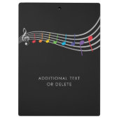 Porte-bloc École de musique Enfants Rainbow Choir enseignant (Dos)