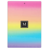 Porte-bloc Ecole Monogramme Arc-en-ciel (Dos)