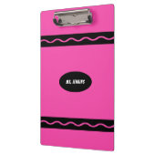 Porte-bloc École Pink Crayon Enseignant (Gauche)