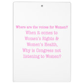 Porte-bloc Écouter les femmes (2017) (Dos)