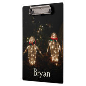 Porte-bloc Écran de lumière des fêtes de pingouins (Gauche)