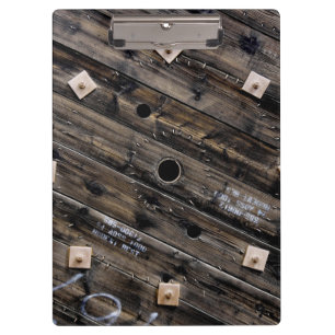 Porte-bloc Écran en bois rustique industriel