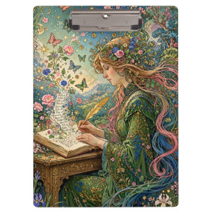 Porte-bloc Écrire le monde Art nouveau