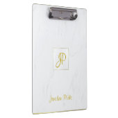 Porte-bloc Écriture manuscrite Monogramme or Moderne Marbre é (Swatch)