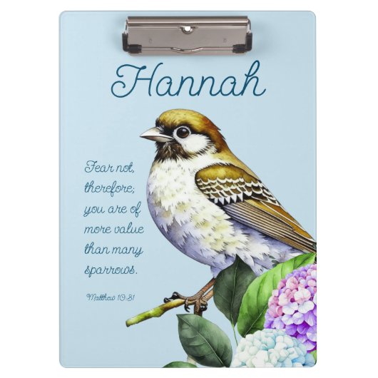 Porte-bloc Écriture Matthieu 10:31 (Devant)