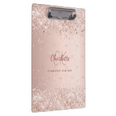 Porte-bloc Écriture rose or rose monogramme (Swatch)