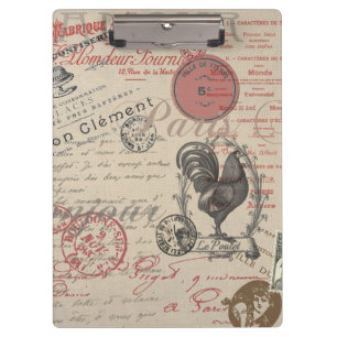 Porte-bloc Écriture vintage de français Paris Typographie de