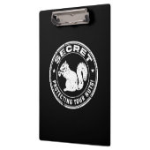 Porte-bloc Écureuil Secret "Protégez vos noix" (Gauche)