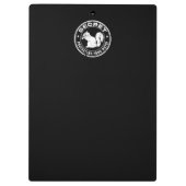 Porte-bloc Écureuil Secret "Protégez vos noix" (Dos)