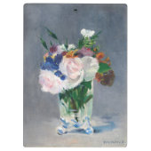 Porte-bloc Edouard Manet - Fleurs dans un Vase de Cristal (Dos)